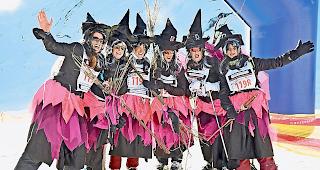 Langer Heimweg. Das Team &laquo;Dutch Witches&raquo; reiste aus Holland an.