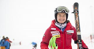 Als Zw&ouml;lfte verpasst Lindy Etzensperger einen Top Ten Platz in der Europacup-Abfahrt in St. Anton nur knapp. (Archivbild)