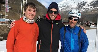 Das Siegertrio der dritten Winter Rollibock Trophy: Nicola Heiniger, Joel Bruchez und Bernhard Senn. (v.l.)