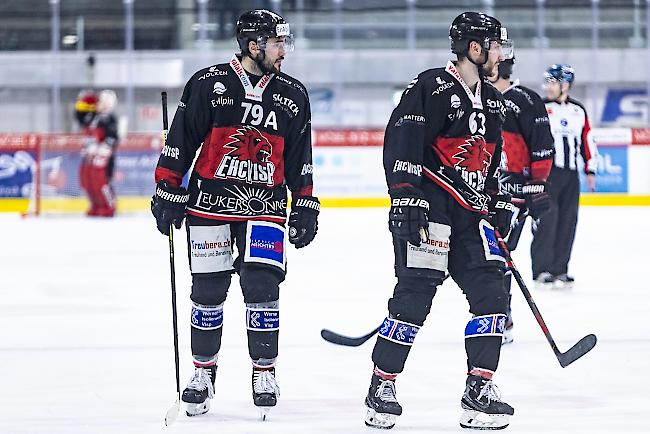 Sandro Wiedmer und Anton Ranov, Visp hielt einen ungemütlichen Gegner zuletzt klar auf Distanz.