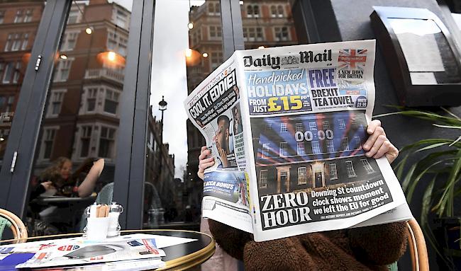 Mit gemischten Gefühlen haben die britischen Medien den ersten Tag nach dem EU-Austritt ihres Landes eingeläutet.