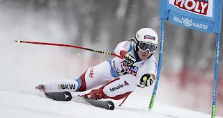 Joana H&auml;hlen schaffte es eine Woche nach ihrer Podest-Premiere in der Abfahrt auch im Super-G erstmals aufs Siegertreppchen.