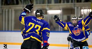 Flavio Schmid (Nr.73) erzielte den entscheidenden Treffer f&uuml;r den EHC Raron im zweiten Play-off-Spiel.
