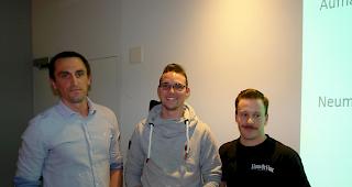 Die Automechaniker Meistervereinigung Oberwallis traf sich am Freitag zur GV. Pr&auml;sident Christoph Furrer (links) blickte auf das vergangene Jahr zur&uuml;ck.