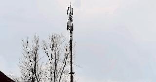 Aufger&uuml;stet. Die Mobilfunkantenne in M&uuml;nster.