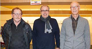 Das Siegertrio im Final-Auflageschiessen: Ren&eacute; Ritz, Daniel Troger und Armand Salzgeber (von links).