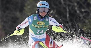Elena Stoffel plaziert sich beim Weltcup-Slalom in Kranjska Gora auf Platz 15.