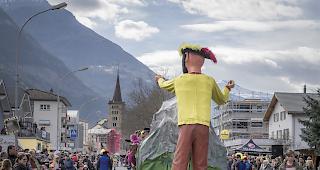 Oberwalliser Fasnachtsumzug in Glis.