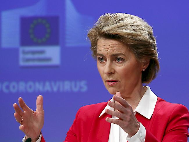 Nachrichtenüberblick: Die EU-Kommissionspräsidentin Ursula von der Leyen fordert angesichts der Coronakrise einen Marshallplan für Europa. (Archivbild)